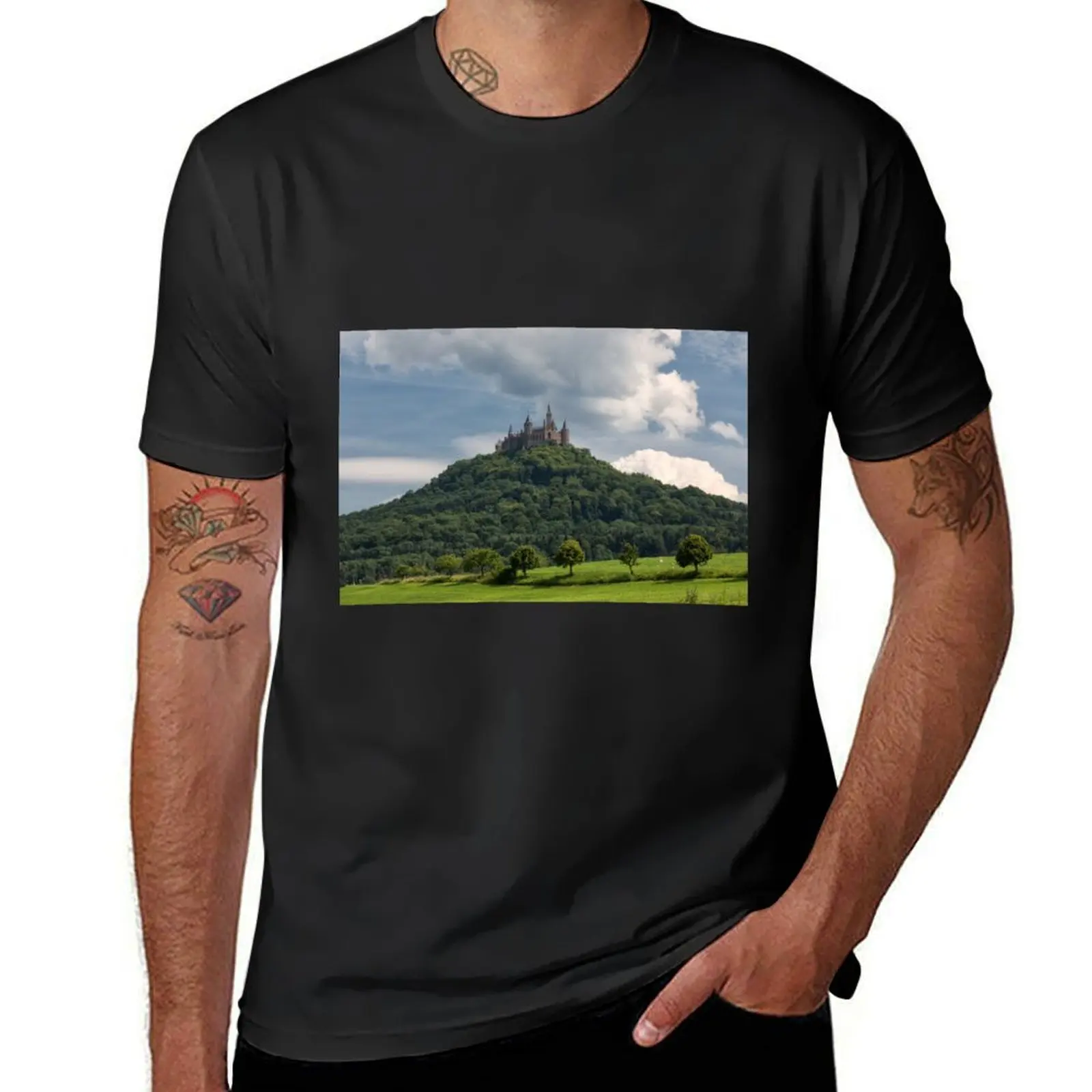 Hohenzollern Castle T-Shirt for a boy kawaii clothes men graphic t shirts