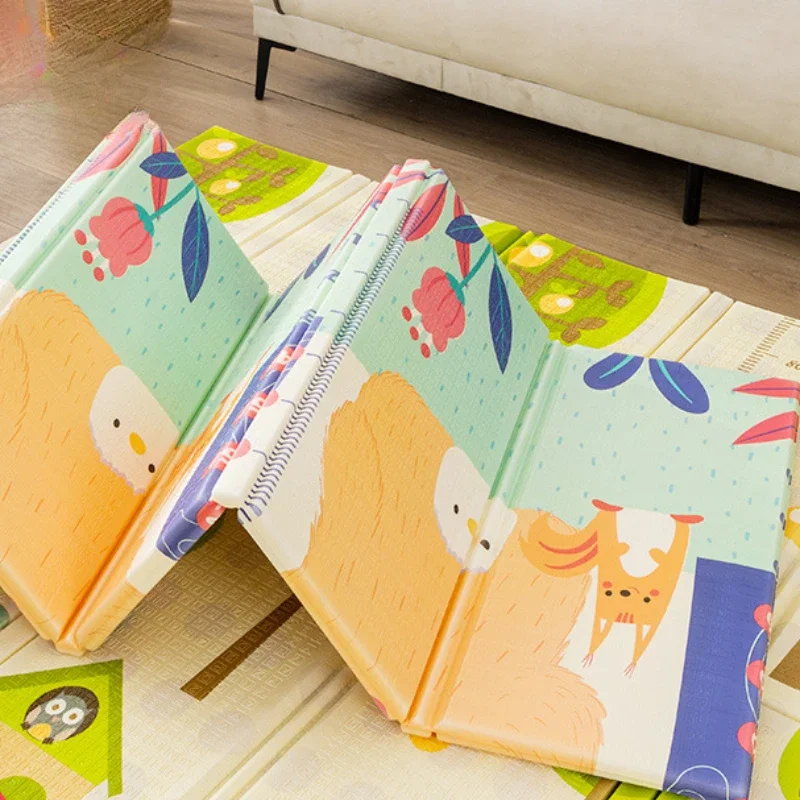 

Foldable Thicker Foam Play Mat with Double-Sided Prints for Multi-functional Baby Crawling Mat, Easy-to-Store Home Crawling Pad