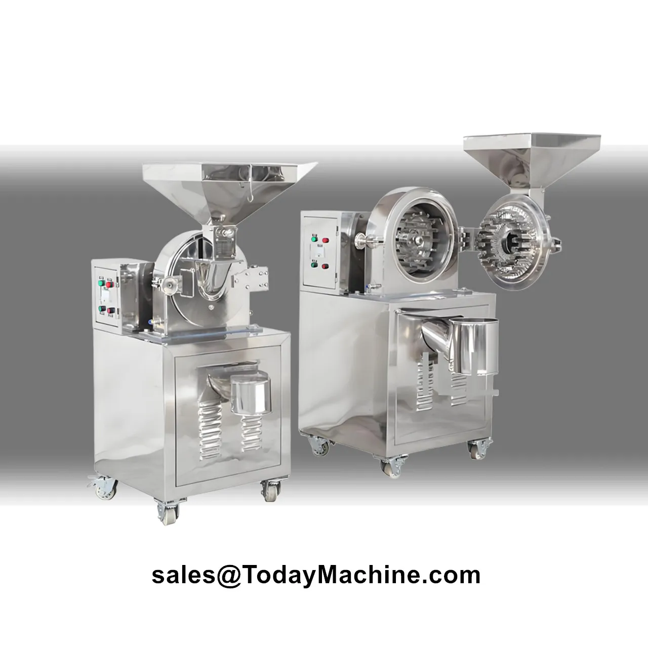 Stainless Steel Multifunctional Food Grinder Crusher Automatic Industrial Equipment for Grains Spices Chili