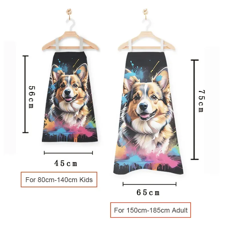 مريلة مطبخ كورجي / بيشون فريز / سامواي كلب تشيهواهوا الراعي الألماني للنساء ملابس تنظيف المنزل الشيف الطبخ بينافور #5