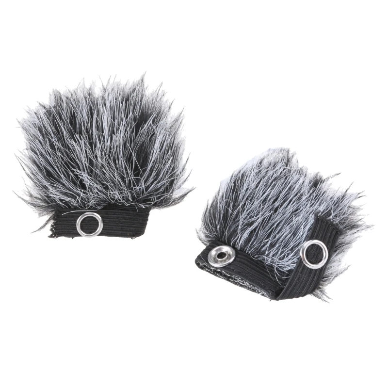 

2pcs Quality Windshield for MV88 Mic Furry Windscreen Muff Cover Perfect for Outdoor Filming Enhances Recording