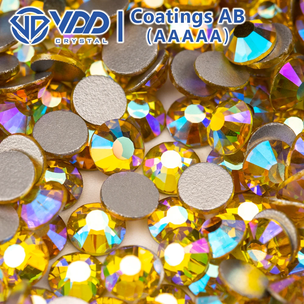 VDD SS4-SS30 AAAAA Top Qualität Multi-color AB Glas Strass Kristall Glitter Strass Flache Rückseite Kleber Auf Steine Für Nail art DIY