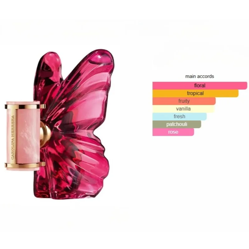 عطر CH الفاخر للسيدات 80 مل بتصميم فراشة عطر زهري عالي الجودة يدوم طويلاً للاستخدام اليومي هدية للمواعدة والهدايا