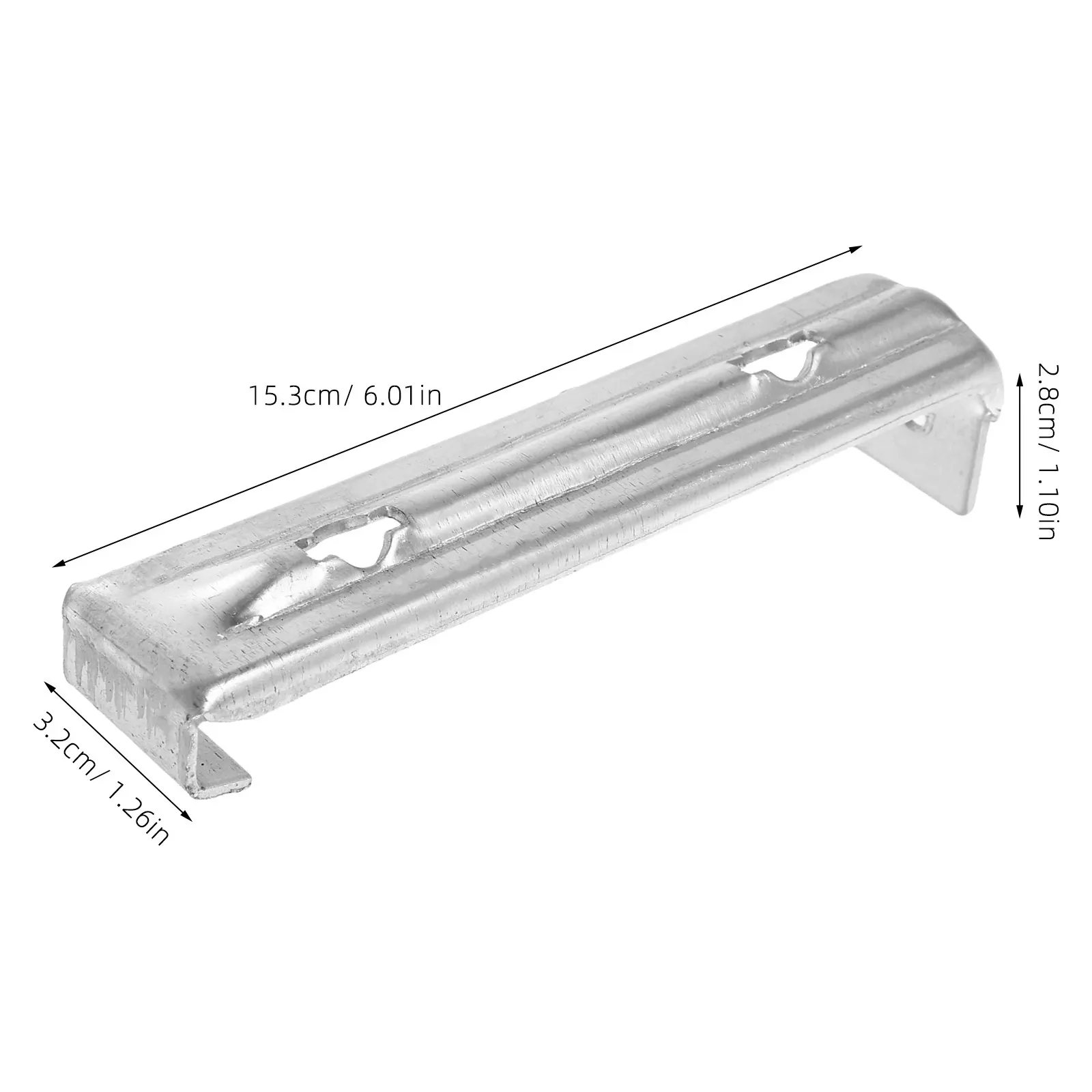 3Pcs Aluminum Rain Gutter Brackets Lightweight Roof Gutter Support Hanger Replacement Mounting Hardware Clip