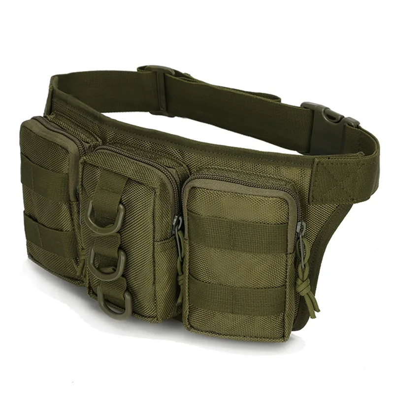 Waterproof Oxford Men Fanny Pack Tactical Military Army Waist Bag Hiking Outdoor Camping Shoulder Bum Belt Bum Sport Chest Bags