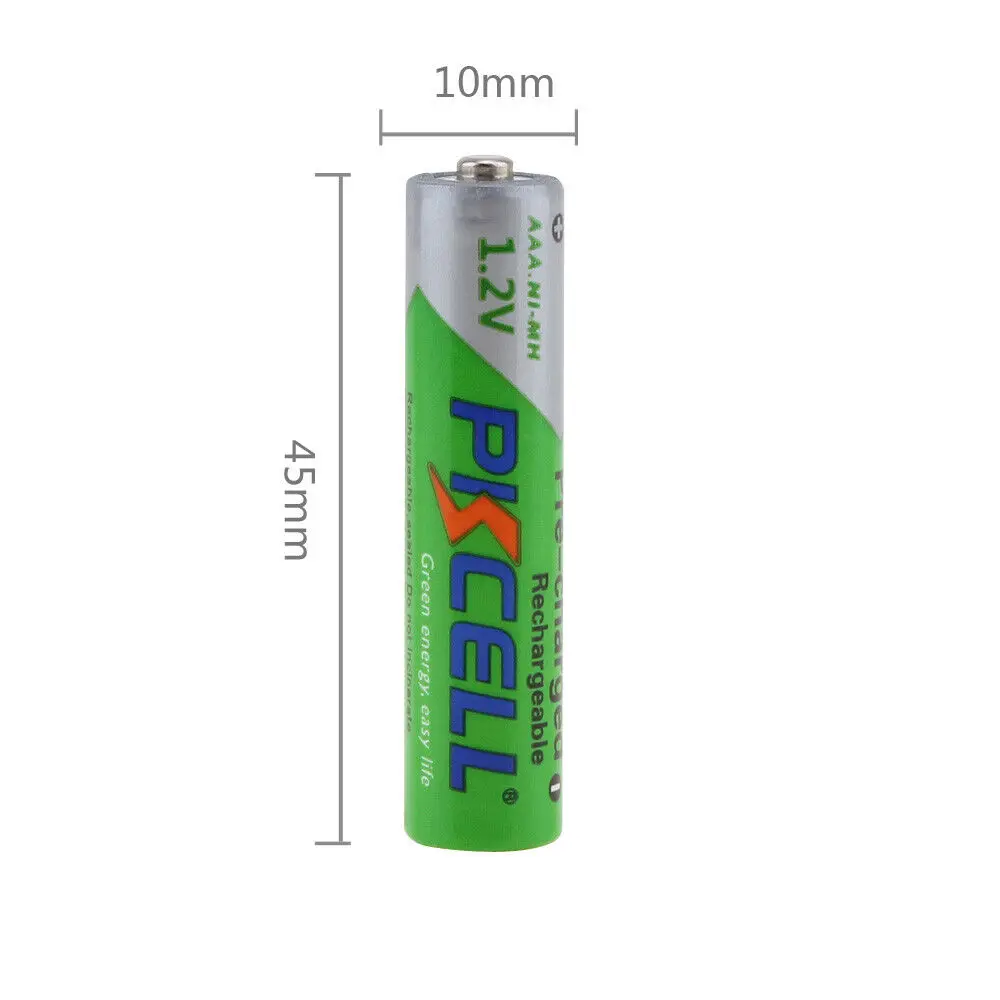 32PACKS PKCELL 1.2V AAA Nimh Rechargeable Cell Batterie 850mAh Nickel-Metal Hydride Pre-charged Battery For Remote Controls