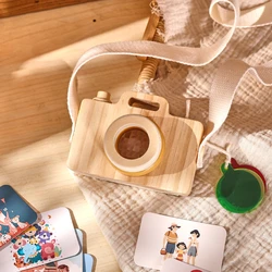 Baby Fashion Kaleidoscope Toys Wooden Colorful Camera Children Wooden Kids Montessori Toy Learning Early Educational Game Gifts