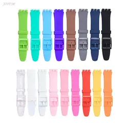 Silicone Watchband Strap for Swatch Watch Band 12mm 16mm 17mm 19mm 20mm Waterproof Rubber Wrist Bracelet Accessories With Tools