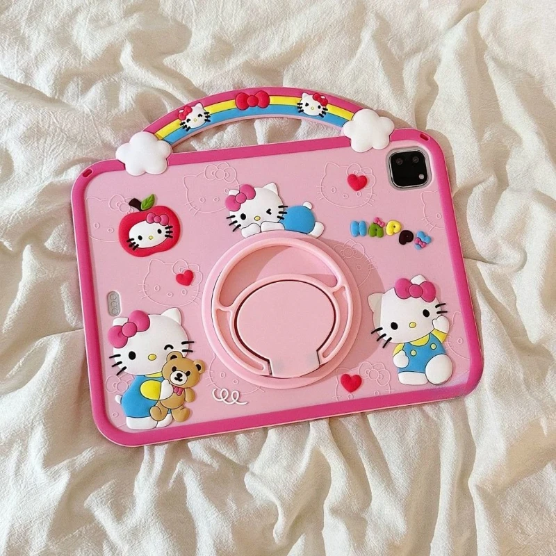 

Kawaii Hello Kitty Ipad Case 2025 A16 11th Air7 2024 Air6 11in Tablet Case Pro 22 21 9th 10.2in 10th Gen 10.9in Mini4 5 Cover