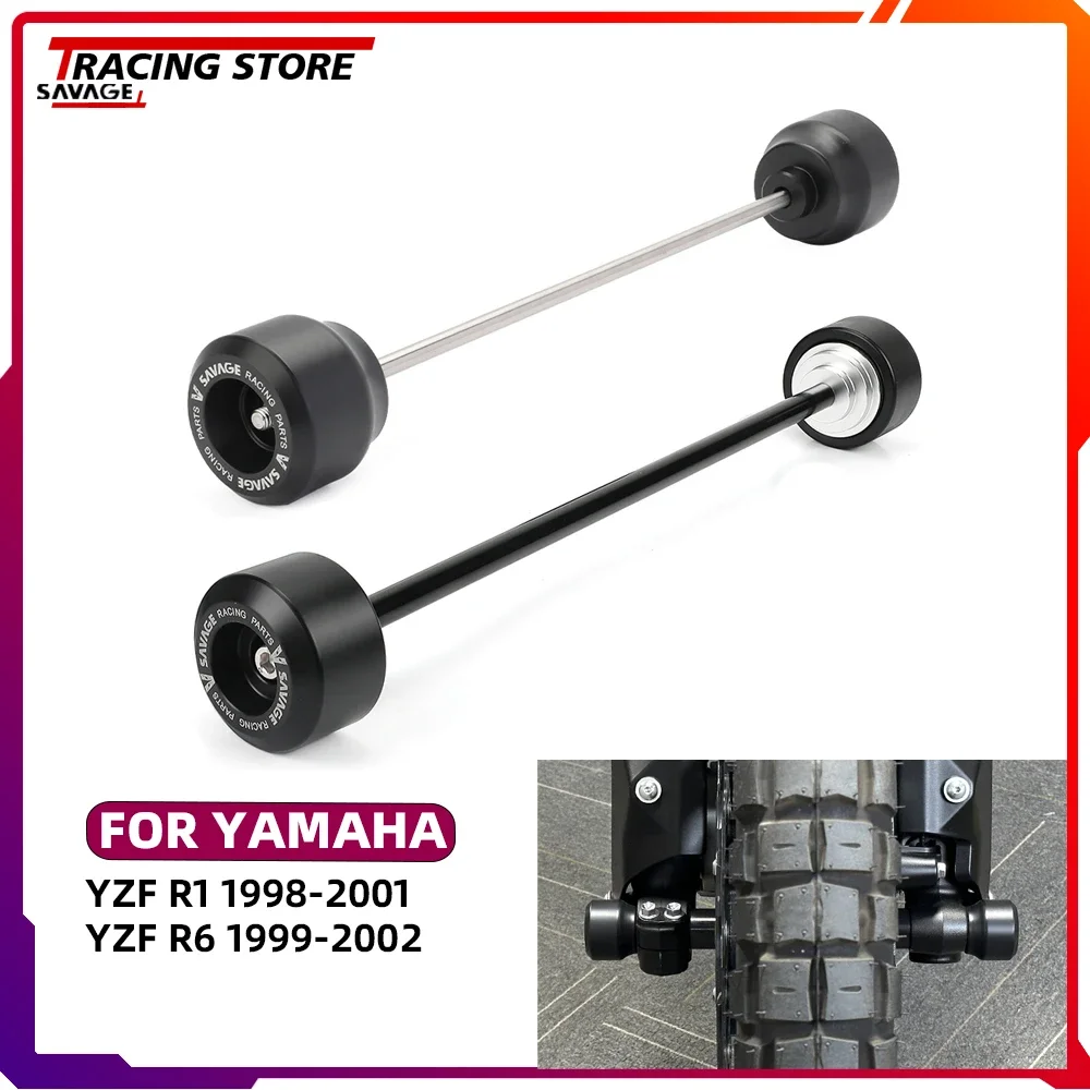 

Motorcycle Front Rear Fork Axle Slider For Yamaha YZFR6 YZFR1 Swingarm Crash Protector Wheel Hub Guard Pad YZF R6 R1 Accessories