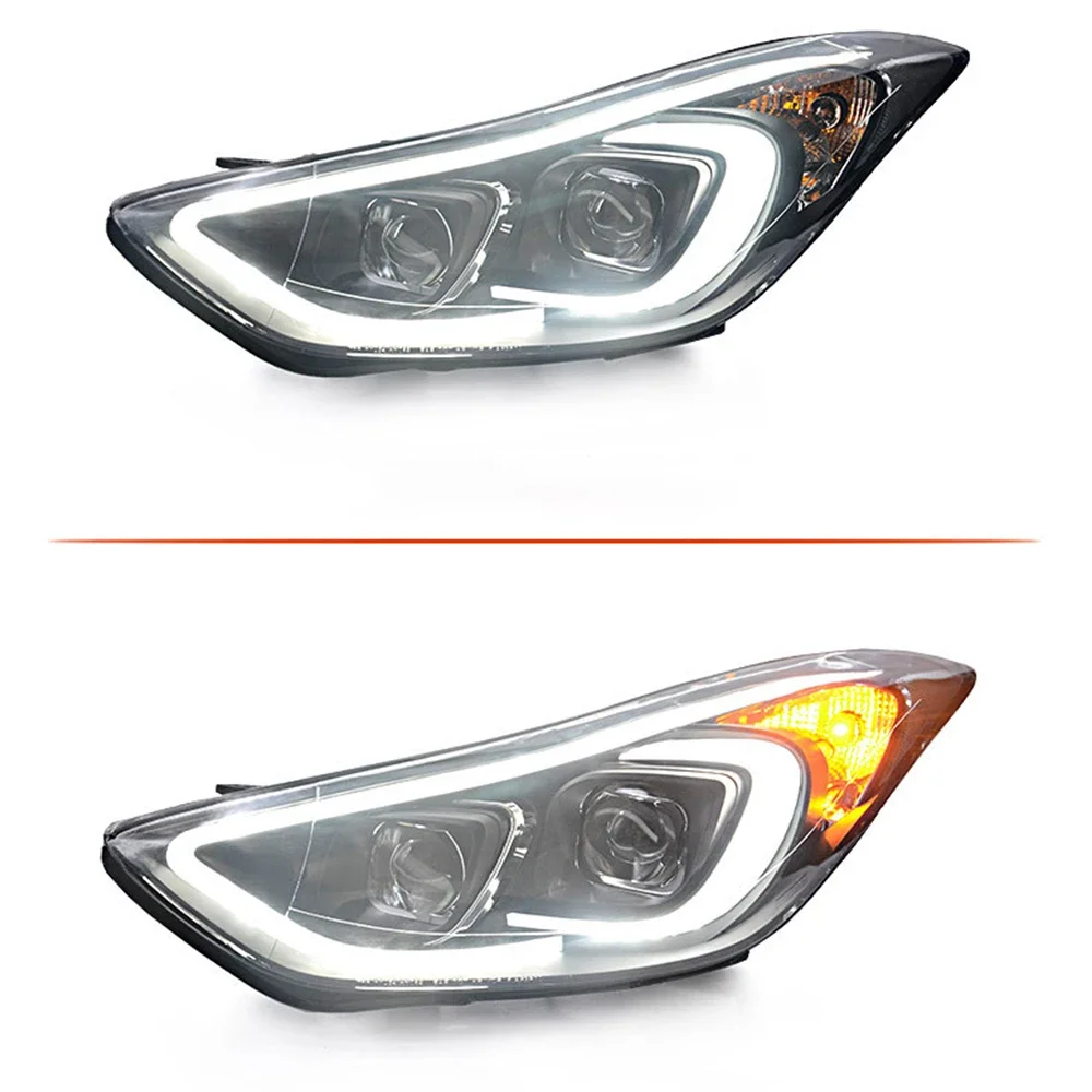 Car Styling Headlights for Hyundai Elantra LED Headlight 2012-18 Headlamps Elantra Front Lamp Drl Led Projector Auto Accessories