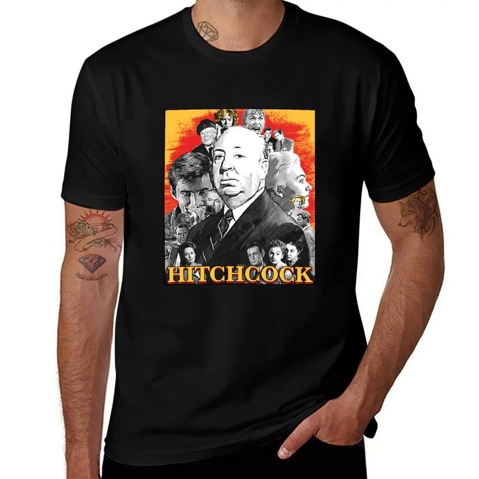Hitchcock T-Shirt man graphic t shirt T-Shirt