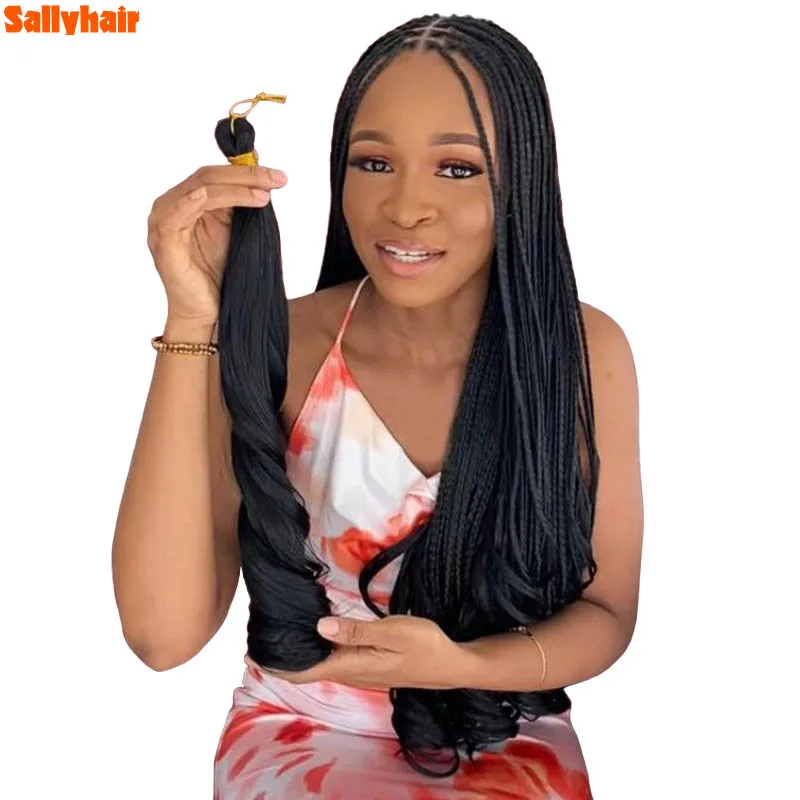 

Synthetic French Curly Loose Wave 24inch Spiral Curls Crochet Braiding Hair Pre Stretched Braiding Hair Extensions For Women