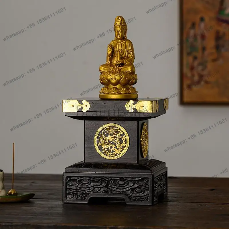 small shrine household shrine shrine God of Wealth offering table incense case heightening offering table
