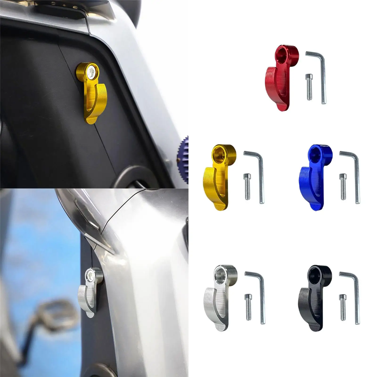 Motorcycle Single Hole Hook Multifunctional for Luggage Helmet Bottles