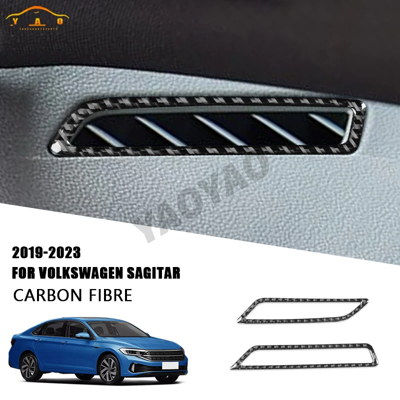 

Carbon Fiber For Volkswagen VW Sagitar 2019-2023 Car Dashboard Air Outlet Cover Sticker