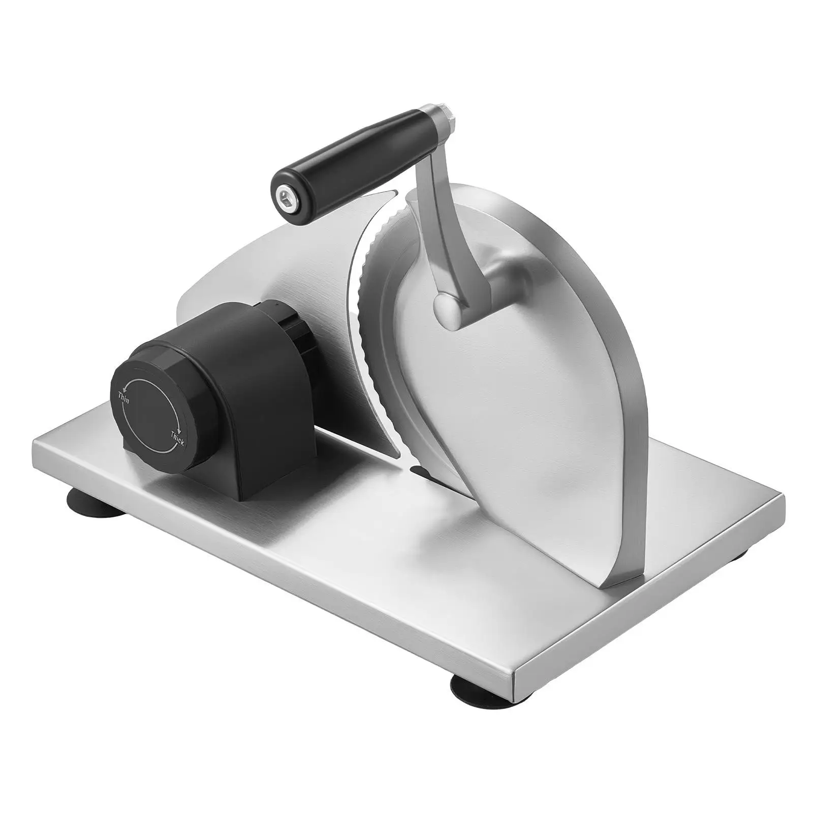 Manual Bread Adjustable Thickness Cheese Cutter Hand Crank Serrated Stainless Steel Blade for homemade Bread for kitchen Bakery Restaurant Party
