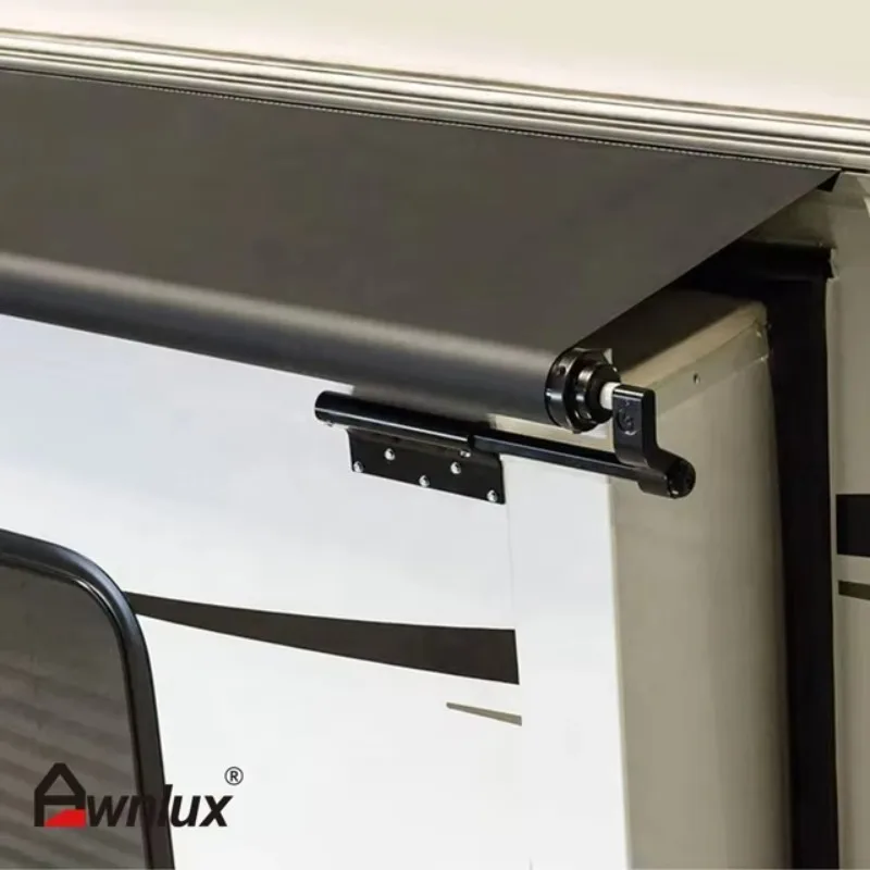 Caravan Awning,Black Modular Slide Topper Awning Slide Out Protection for RVs, Travel Trailers, 5th Wheels, and Motorhomes