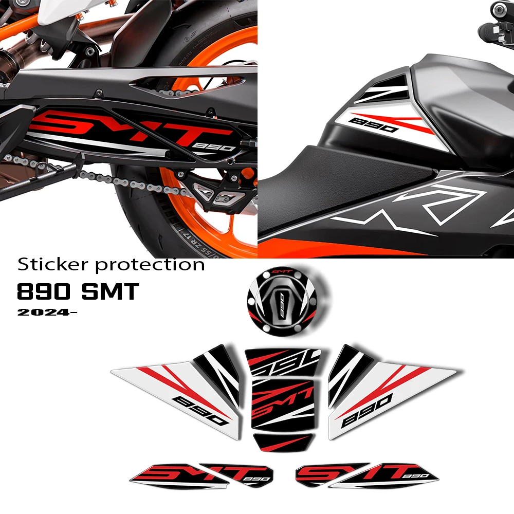 

3D Epoxy Resin Protective Sticker Motorcycle Accessories Waterproof Protective For 890SMT 890 SMT 2024 2025 2026
