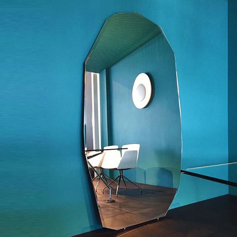 Standing Abnormity Mirror Modern Dressing Funky Full Body Aesthetic Mirror Irregular Big Funky Spiegel Wand Home Decorations