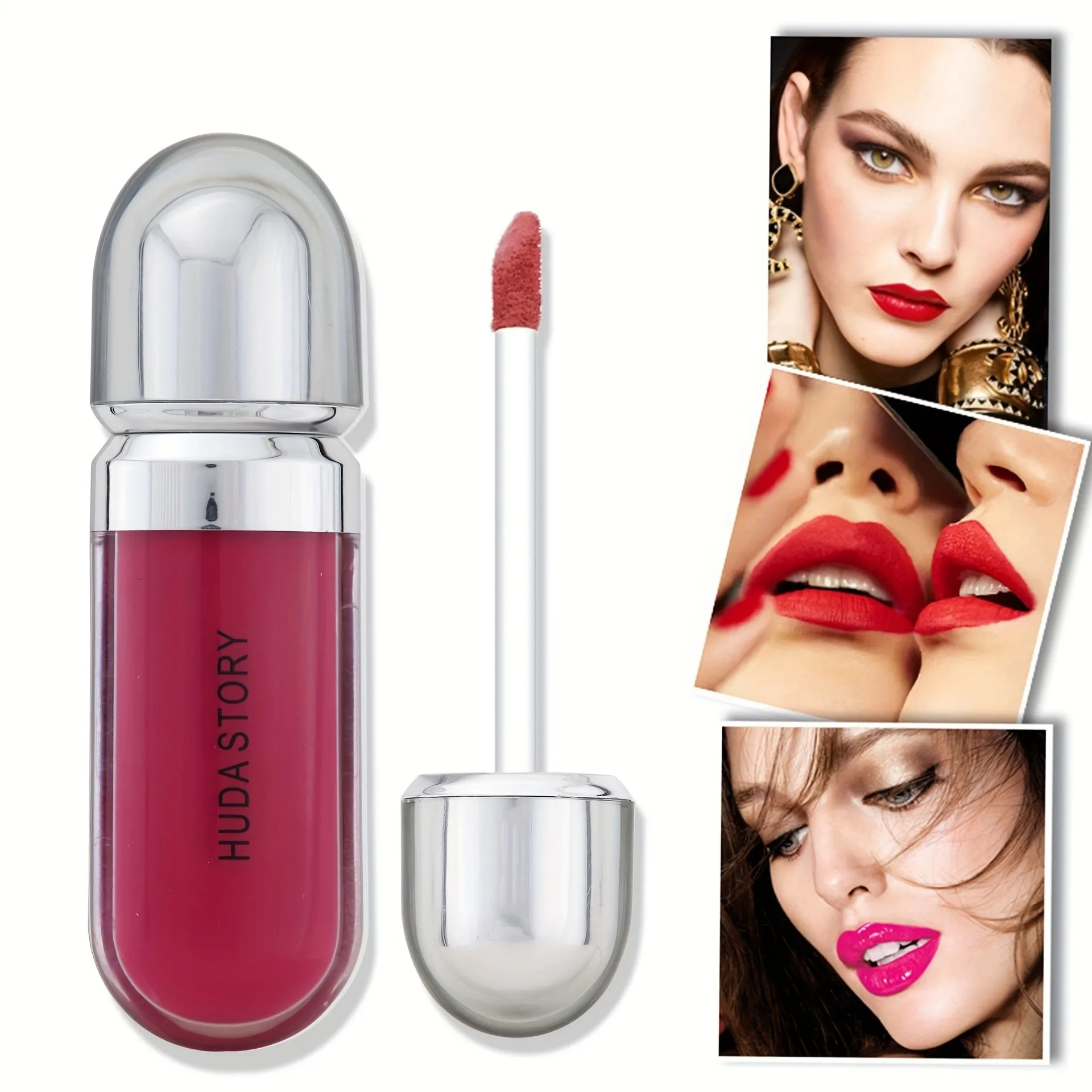 Trucco per le donne Lucidalabbra liquido, Stick labbra impermeabile da donna Lucidalabbra Macchia Trucco Duraturo Macchia labbra Liner Rossetto Trucco labbra