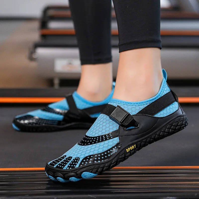 Men Women Indoor Fitness Shoes Non-slip Wear-resistant Treadmill Shock-absorbing  Anti-cutting  Amphibious Training Soft Sole