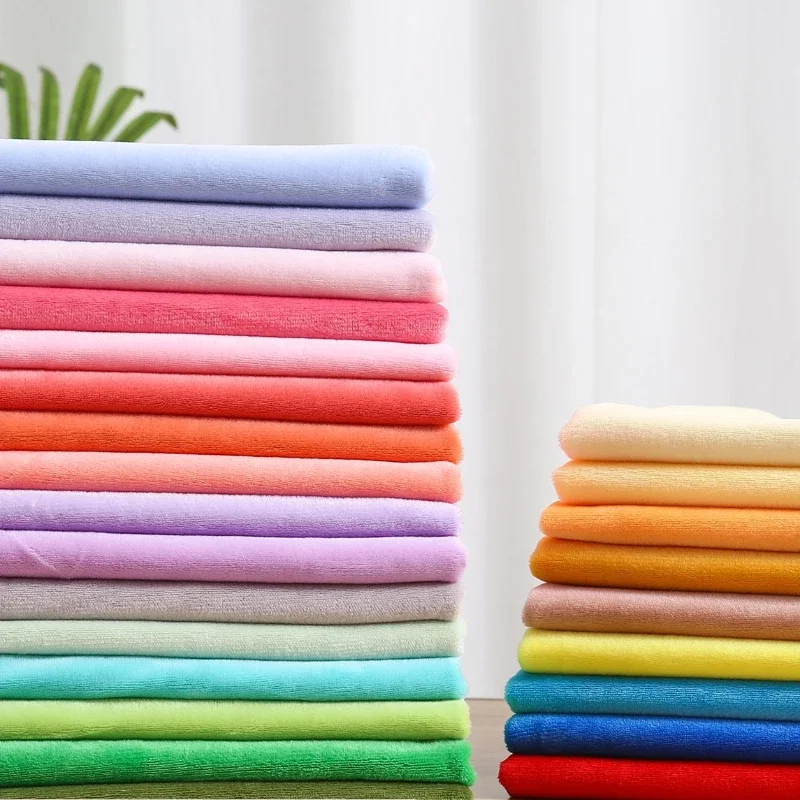 50CM * 50CM kristal süper yumuşak kabartmak uzunluğu 1mm kısa peluş kumaş bebek yastık örtüsü battaniye Pet yuva yatak DIY giyim kumaş