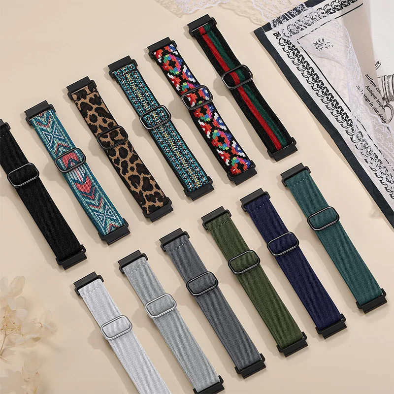 Shiny strap For Samsung Galaxy Watch 6/7/5/pro/4/classic/Active 2 20mm/22mm Bohemian Pride bracelet Huawei GT 4-3-2 Elastic band