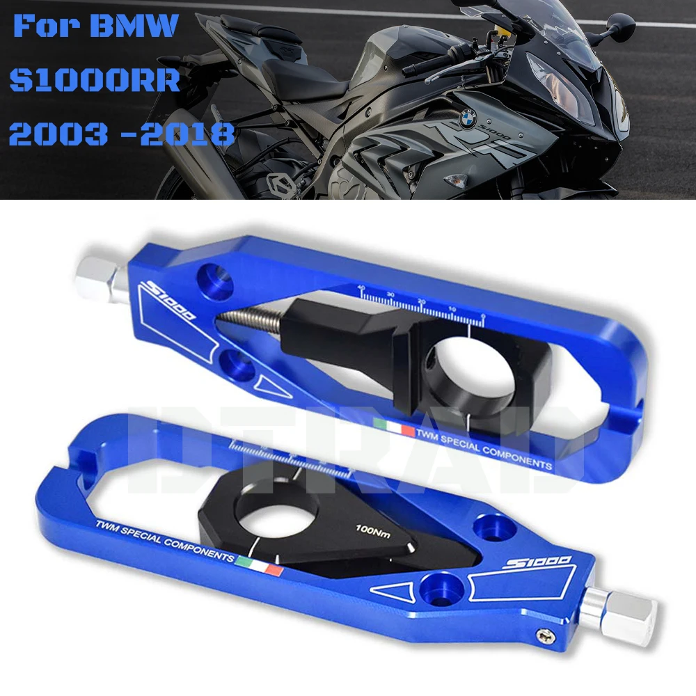 

S1000 RR For BMW S1000RR 2009-2018 CNC Aluminum Chain Adjuster Kit Motorcycle Accessories Chain Drive Protection System with Log