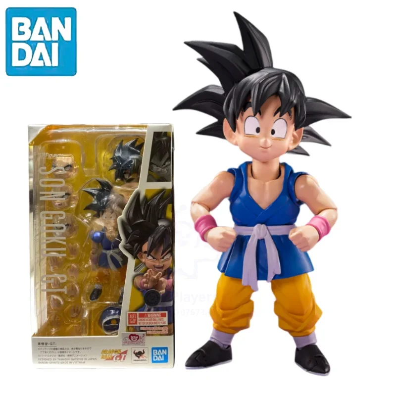 

Original In Stock Bandai Dragon Ball Gt S.H.Figuarts Son Goku Kid Kamehameha New Anime Figure Action Model Toy Figurals Gift Toy