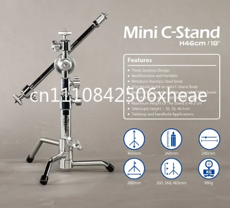 Mini C-shaped Light Stand, Small Magic Legs, Small Miniature Figure Desktop.