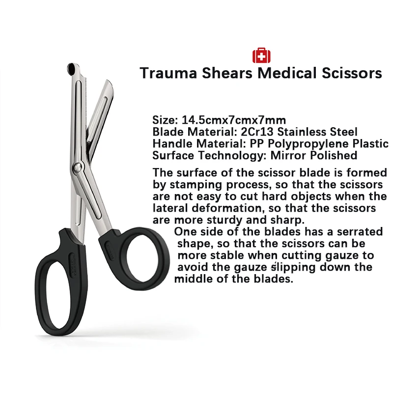 Medical Scissors Survive Paramedic Medical Rescue Scissor Trauma Gauze Tactical First Aid Shear Trauma Shears Survival Rescue