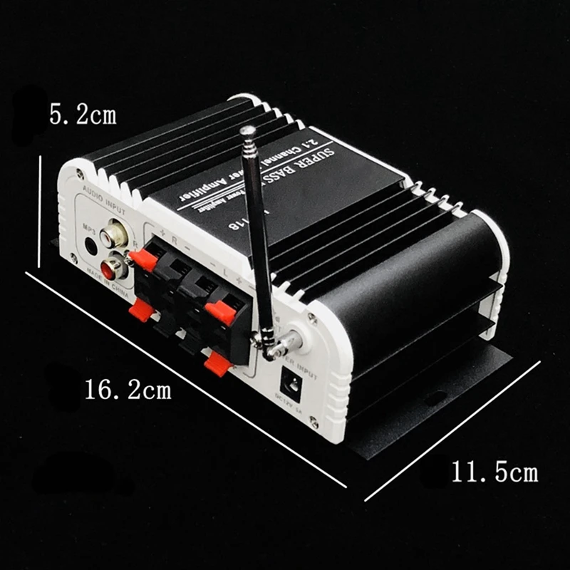 

HY-118 Bluetooth 2.1+1 4 Channel Output Subwoofer TF/USB/FM Audio Power Amplifier Stereo Amplificador Super Bass