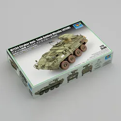 1/72 Scale Plastic Trumpeter M1134 Stryker Anti-tank Guided Missile ATGM Vehicle Static Display Model Building Kits TH24102