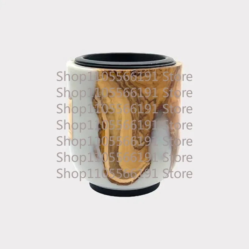Indoor Decor Resin Wood Combination Aroma Holding Vessel Arabian Style Decorative Display Container