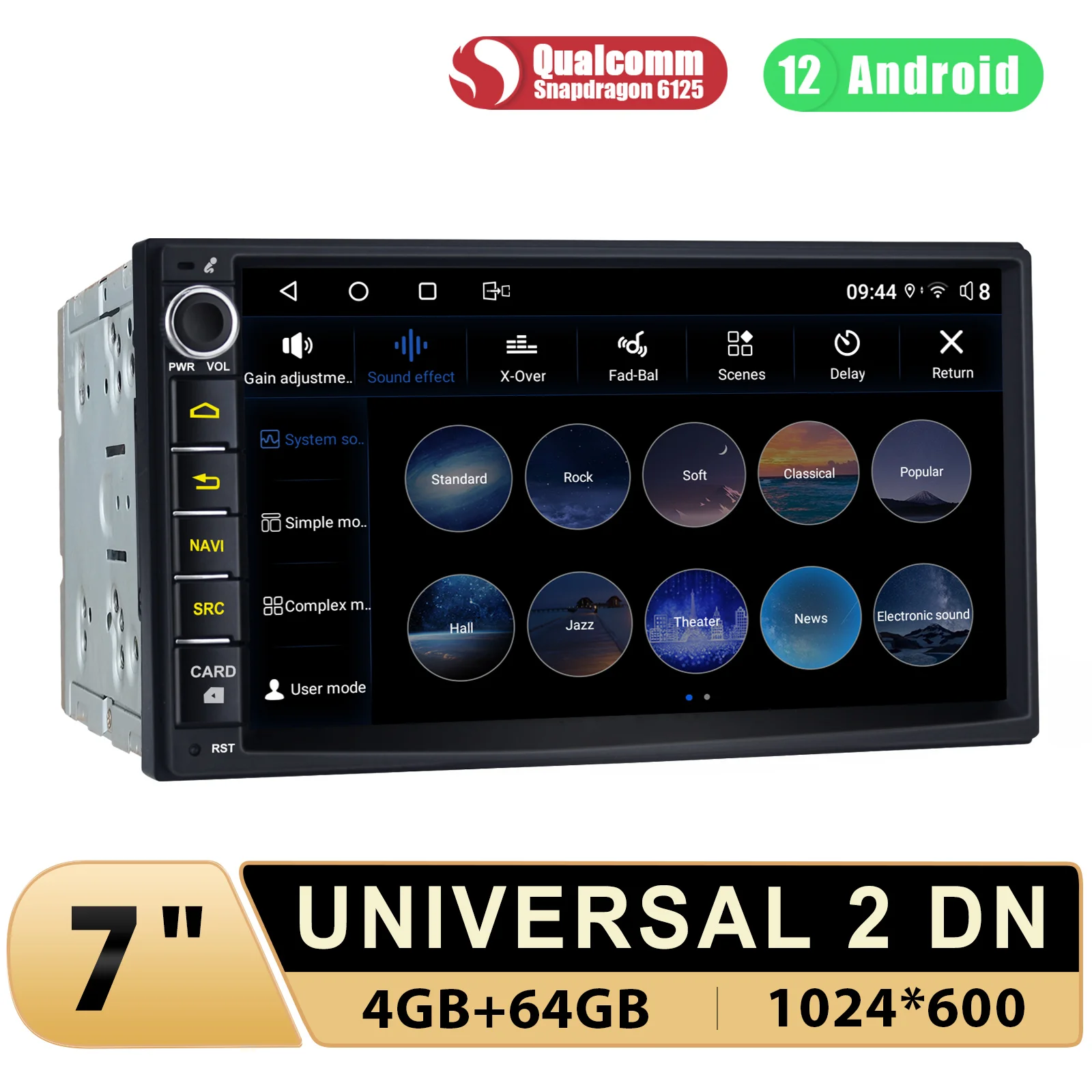 JOYING 7 inch 4G 64G Car Radio Stereo Universal Multimedia Player Double 2Din Head Unit Support Carplay Android Auto HDMI