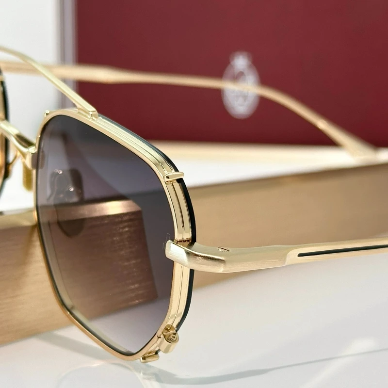 MARBOT Sunglasses Double Bridge Design Handmade Quality Alloy Rectangular Designer Brand Classic Alloy Glasses Outdoor UV400