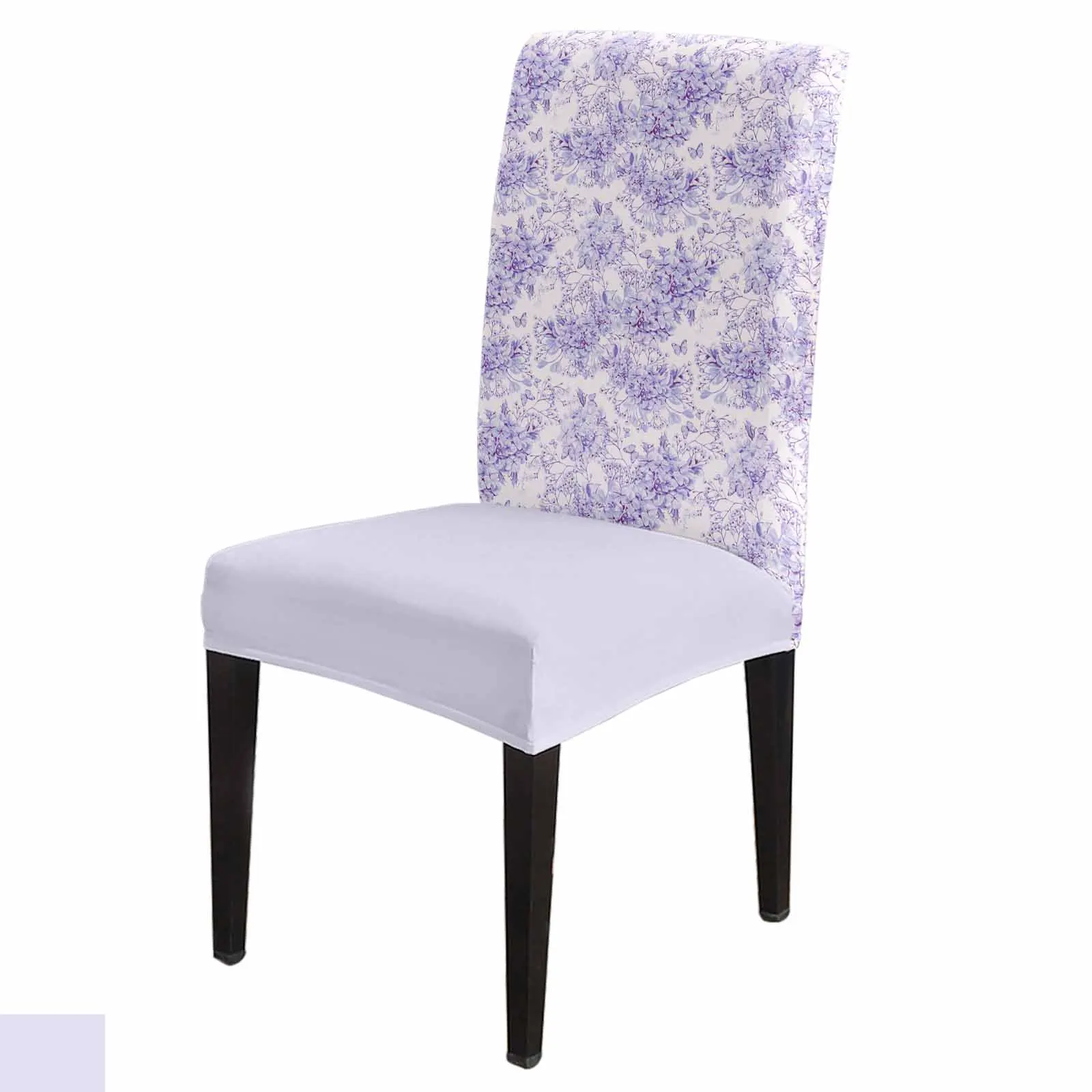 Flower Wallpaper Daisy 4/6/8PCS Spandex Elastic Chair Case For Wedding Hotel Banquet Dining Room