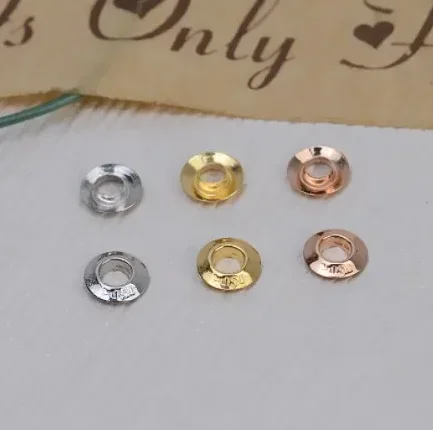 

18k gold jewelry accessories beads cap pearl cap fine gold spacers gols stopers