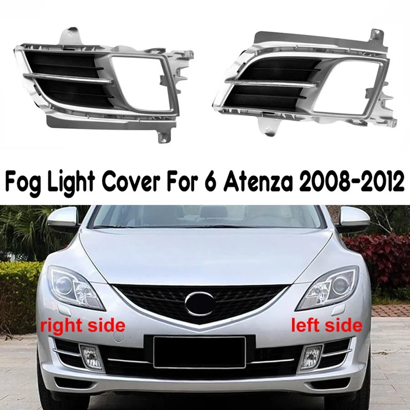 

1 Pair Fog Light Cover Front Bumper Grille Fog Lights Box Frame Fog Lamp Shell For Mazda 6 Atenza 2008-2012