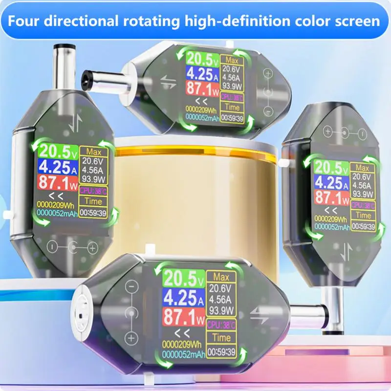 

600 Вт DC4,5-50 В Макс. 12 А Высокоточный цифровой тестер напряжения и тока DC5,5x2,5 Измеритель емкости прибора DT550