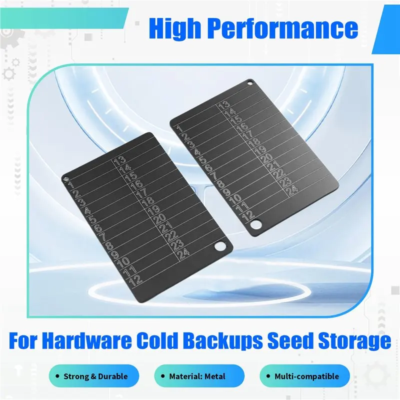 A42Z-Crypto Wallets Cryptocurrency Wallets For Hardware Cold Backups Seed Storage For Bitcoin Compatible With Bip39 Hardware view 6