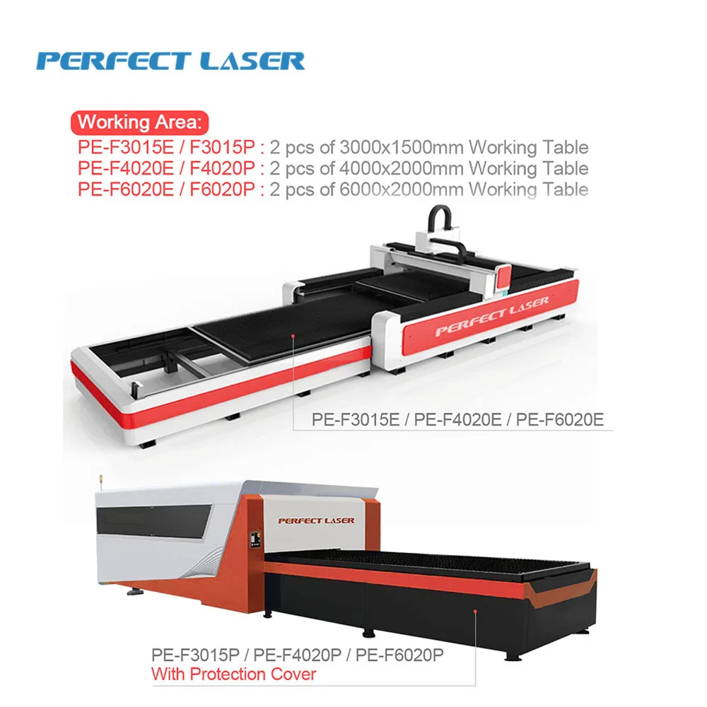 Perfect Laser Fiber Laser Cutting Machine For Stailess Aluminum Metal Zinc Alloy Copper Cutter with Exchange Working Table