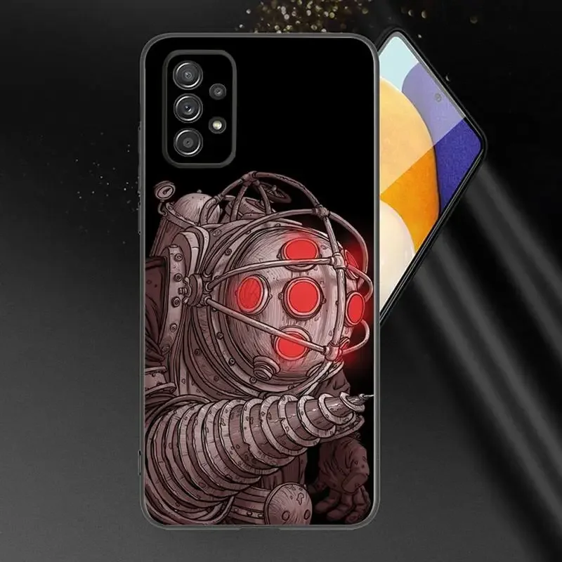 B-BioShock Game Phone Case For Samsung A91 80 70 53 42 32 30 20 A50 30S 50S 21S 20S A20E Black Case