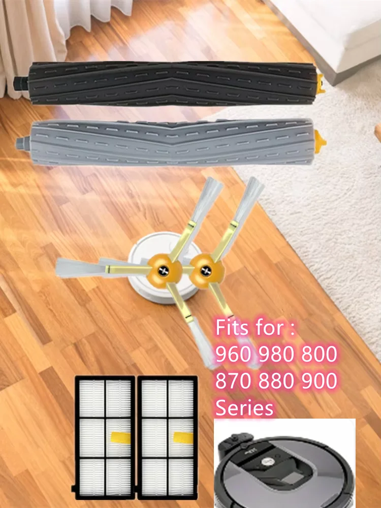 Brosse principale, filtres HEPA, brosses latérales pour irobot Roomba série 976 960 980 870 880 900, pièces et accessoires pour aspirateur Robot