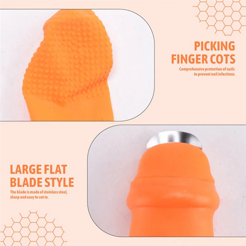 

ABBP-10Set Силиконовый нож для сбора фруктов и овощей с защитой от напальчника