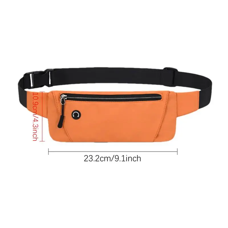 Riñonera para correr Unisex, bolso de cintura a la moda, cinturón impermeable para caminar, cinturón ajustable para teléfono, bolsa para correr para gimnasio