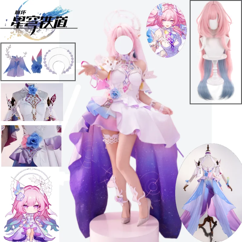 

Cyrene Cosplay Costume Honkai：Star Rail Cyrene Demiurge Dress Wig Headwear Accessory Set Comic Con Roleplay Cyrene Suits