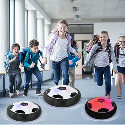 18cm Electric Soccer Ball Suspended Football Toys Soccer Gliding Air Cushion Floating Foam Football Kids Gift Toy with LED Light