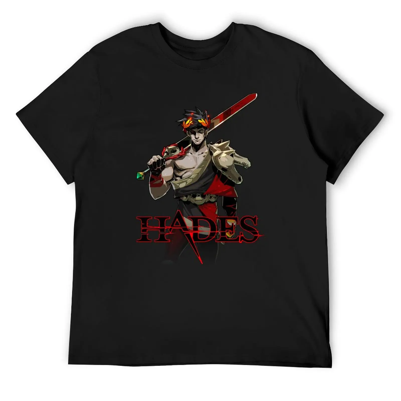 

Hades Game Logo With Zagreus T-Shirt Short sleeve tee anime tshirt plus size clothes custom shirt mens graphic t-shirts anime